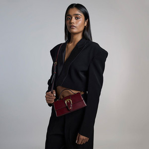 Miraggio Women Maroon Sling Bag