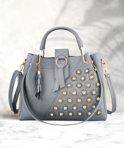 LIVE Women Grey Messenger Bag