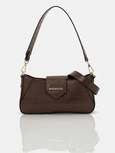 Miraggio Women Brown Shoulder Bag