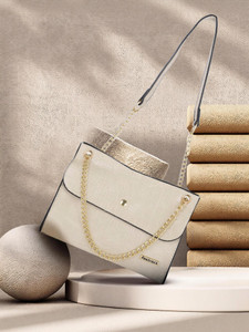 Fastrack Women Beige Sling Bag