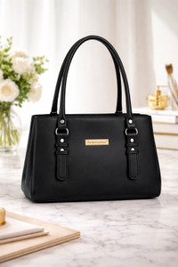 perfect leather Women Black Shoulder Bag