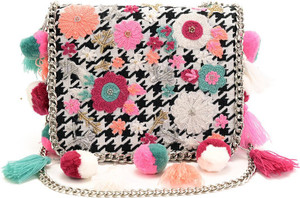 Boho Girl Women Black, White Sling Bag