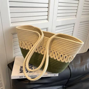 DYARCHY Women Beige, Green Hand-held Bag