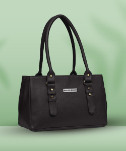 Buy MILLION MOUNT Women Black Hand-held Bag Black Online Best