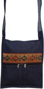 Ramakrishna Math Men & Women Blue Shoulder Bag
