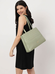 Fastrack Women Green Tote
