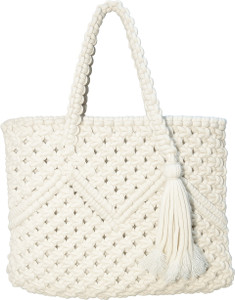 LidLoom Girls White Hand-held Bag