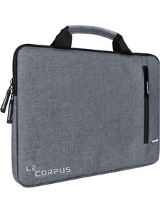 Le Corpus Men & Women Grey Messenger Bag