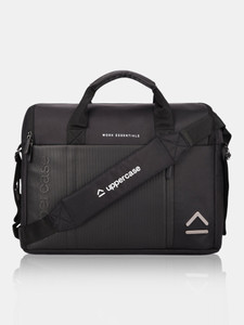 Uppercase Men & Women Black Messenger Bag