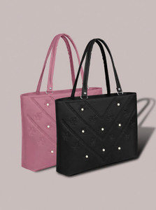 Mummy Collection Women Pink, Black Shoulder Bag