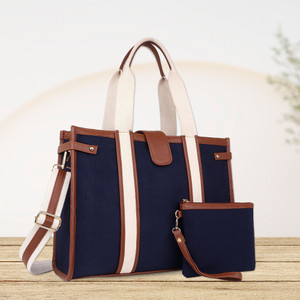 Womanix Women Blue, Tan Handbag