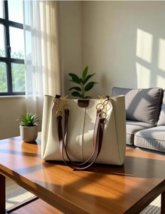 AMAN Women White Handbag