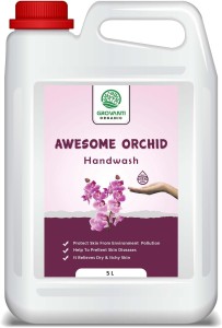 GROVANTI ORGANIC Liquid Handwash Refill ,Kill Germs, Moisturizing and Soft Skin- Awasome Orchid Hand Wash Can