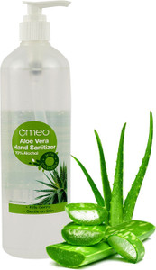 Omeo Aloe Vera Hand Instant Sanitizer Gel, 70% Alcohol |Skin Friendly Hand Sanitizer Pump Dispenser