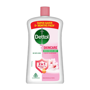 Dettol Skincare , liquid for pump, no powder, 10X Germ Protection, soap Hand Wash Bottle