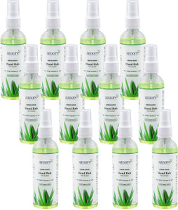 AMORE Lemongrass Hand Rub Liquid Spray | Kills Germs | Keeps Hands Soft & Hygienic Hand Sanitizer Bottle + Refill