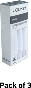 JOCKEY HK01 Super Combed Cotton White Handkerchief Pack of 3 - Image 4