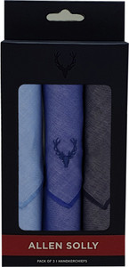 Allen Solly Mens 'DENIM Look’ Cotton ["Multicolor"] Handkerchief