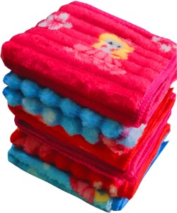 magenta ULTRA SOFT DOLL PRINTD HANKY FOR GIRLS & LADIES ["Multicolor"] Handkerchief