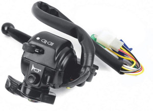 UNO MINDA Handle Bar Switch Lever Ass. Left with Kick Start For TVS XL Super New SW-0655L Handle Bar