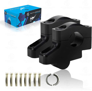 Moto Genius Universal Aluminum Pull-Back/Offset Handlebar Riser Kit