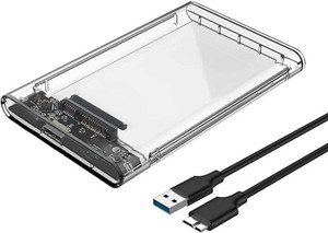 BKC SATA USB 2.0 Portable Tool Free SSD HDD Box External Hard Drive Enclosure 2.5 inch Shock Resistant HDD Enclosure