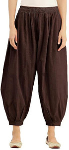 Atriyo Solid Cotton Women Harem Pants