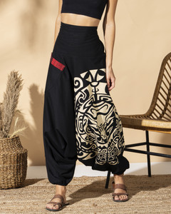 The Veshti Company Printed Cotton Women Harem Pants