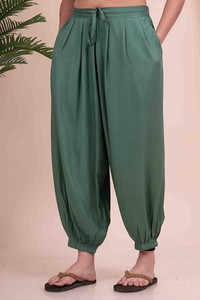 Atriyo Solid Cotton Women Harem Pants