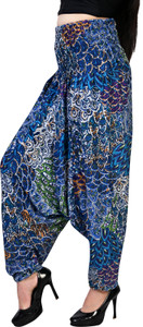 LETZ DEZINE Printed Rayon Women Harem Pants
