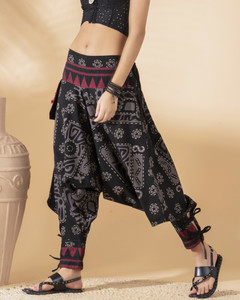 The Veshti Company Printed Cotton Women Harem Pants