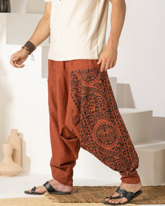 The Veshti Company Printed Cotton Men Harem Pants