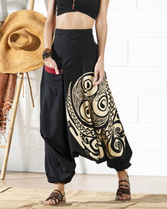 The Veshti Company Printed Cotton Women Harem Pants