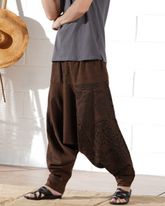 The Veshti Company Printed Cotton Men Harem Pants