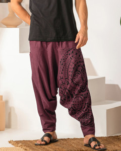The Veshti Company Printed Cotton Men Harem Pants