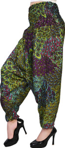 LETZ DEZINE Printed Rayon Women Harem Pants