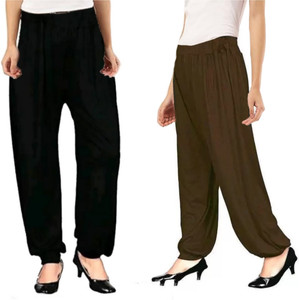 MADE4GOOD Solid Cotton Women Harem Pants