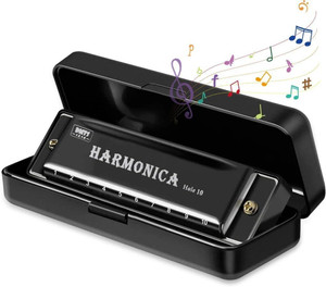 DARDRIS Harmonica Mouth Organ Musical Instrument, Titanium Copper Core Mouth Organ