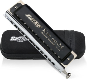 Eeast top King Dream Chromatic Harmonica Key of C,12 Hole 48 Tone Professional Mouth Organ