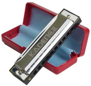 KADENCE Daitonic Harmonica, Blues Key of C 10 Holes for Kids Adults and Beginners.