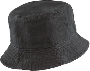 TQLOQZ Plain Round Bucket hats