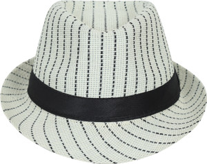 FabSeasons Striped Fedora Sun Hat