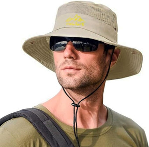 TREXEE Sun Hat for Men and Women，Breathable Mesh Sun Protection Round