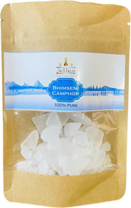 JALLAN Pure Bhimseni Camphor| Best use for Pooja, Havan, Mosquito Repellent| 100gm Pack