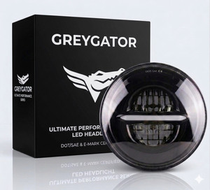 greygator LED Headlight for Royal Enfield Bullet 350 - Image 4