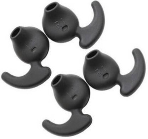 BUMTECH 4 pcs ( 2 Pair Black ) Earbuds Silicone Replacement Ear Tips In The Ear Headphone Cushion In The Ear Headphone Cushion (Pack of 2, Black) In The Ear Headphone Cushion