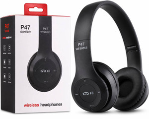 VEDRID P47 Wireless Headphone Blue - Image 5