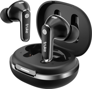 truke Mega 12 Leather Finish TWS, 24bit-Spatial Audio, Dual Pairing buds, Quad Mic ENC Bluetooth