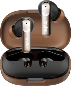 truke Mega 8 70Hr Battery Earbuds w/ 24-bit Spatial Audio, 13mm Bass, Quad Mic ENC Bluetooth
