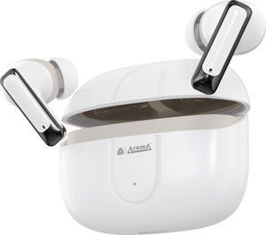 Aroma TWS28 Upto 60Hr Playtime*, ENC, BT V5.3, Dual Paring, Fast Charging, Heavy Bass Bluetooth